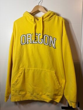 Oregon Men's Yellow Pullover Hoodie
